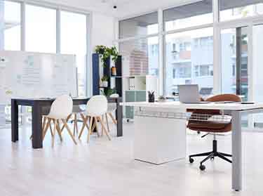 Commercial office cleaning in NYC using eco-friendly products and advanced techniques to maintain a clean, fresh, and professional work environment.